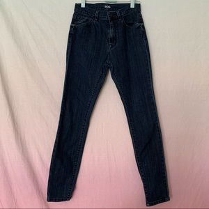 High rise skinny leg jeans